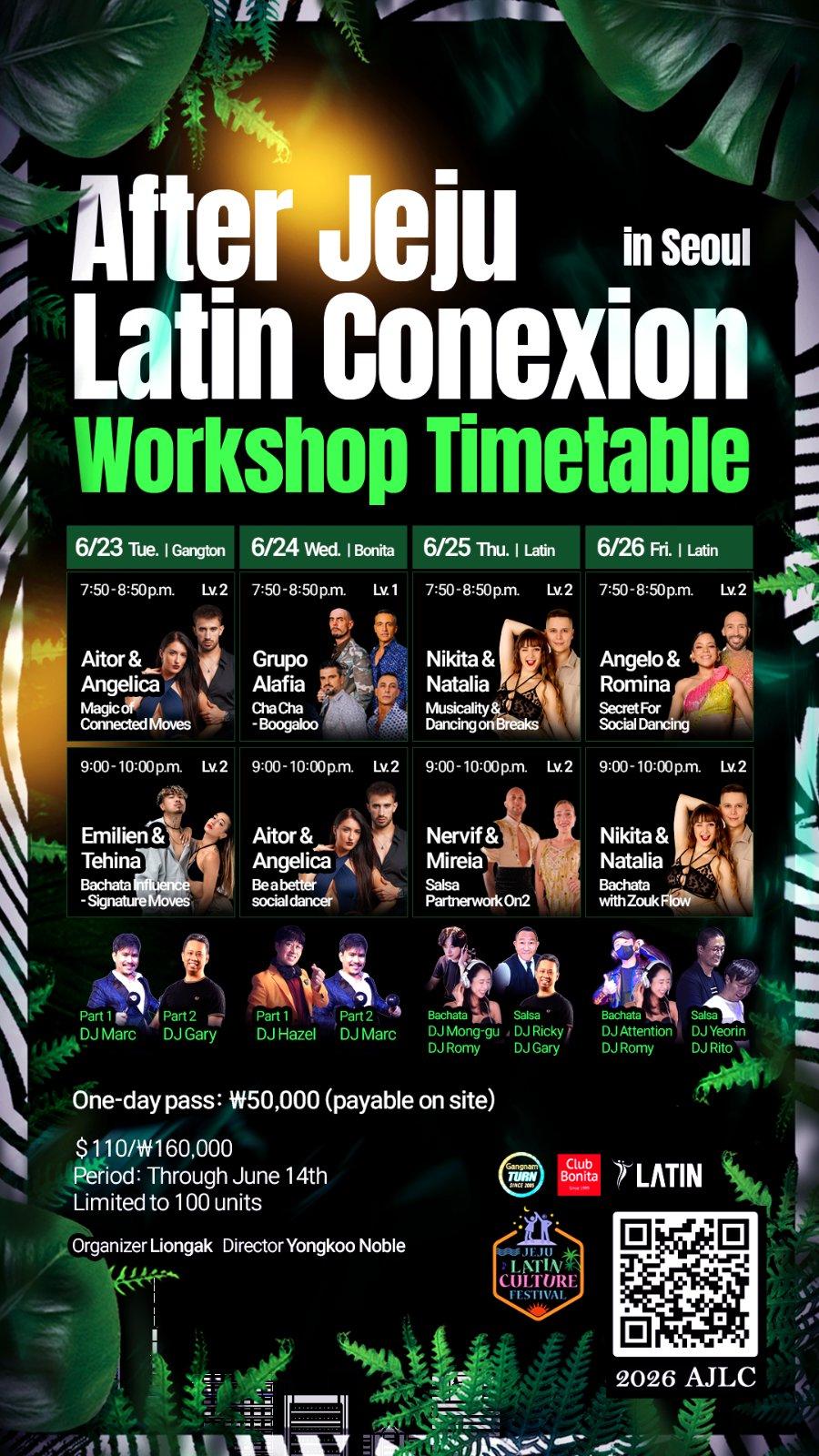 After Jeju Latin Conexion in Seoul 2026